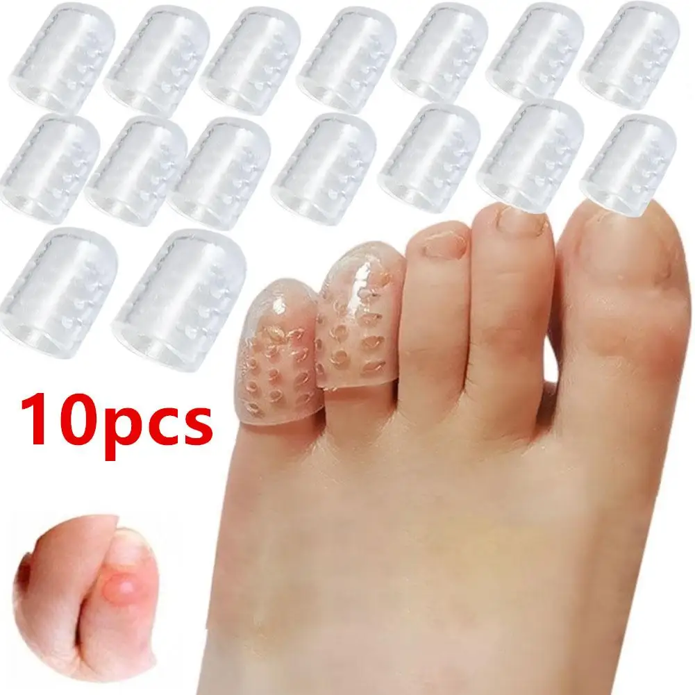 10 шт., увеличивающая эластичность, облегчающая боль в ногах, разделитель пальцев, силиконовый дышащий протектор для носков