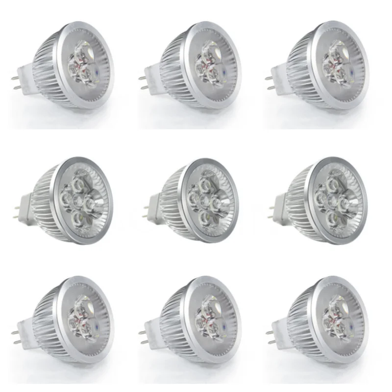 10X Профессиональная оптовая продажа высокого качества 9 Вт 12 Вт 15 Вт DC12V MR16 LED замена галогенной лампы Прожектор супер яркая светодиодная лампа