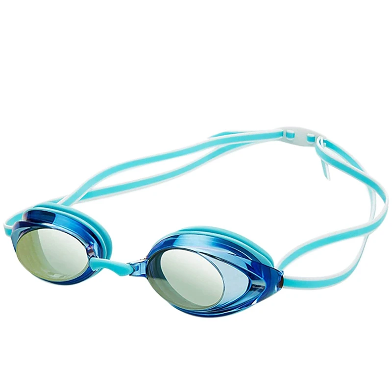 2X профессиональных плавательных очков для детей и взрослых, гоночная игра, плавательные противотуманные очки, очки для плавания Lake Blue