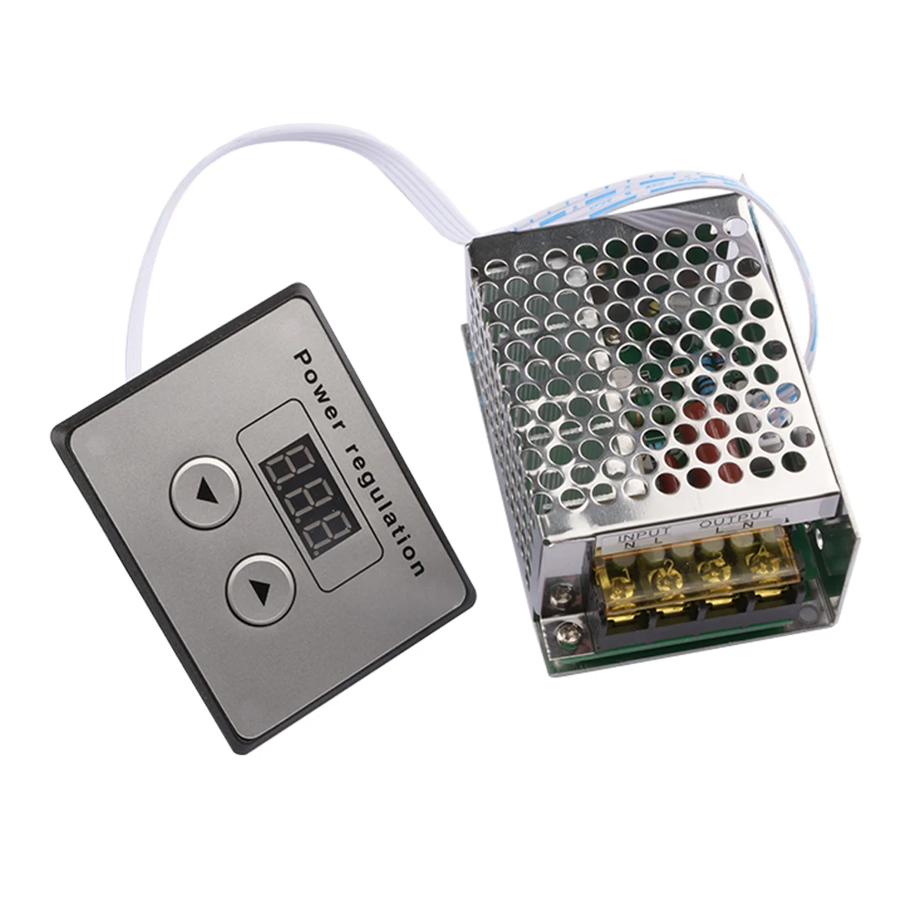 AC 220V 4000W SCR Контроллер Тиристорный Цифровой Управляющий Электронный Регулятор Напряжения Для Электропечей Водонагревателей