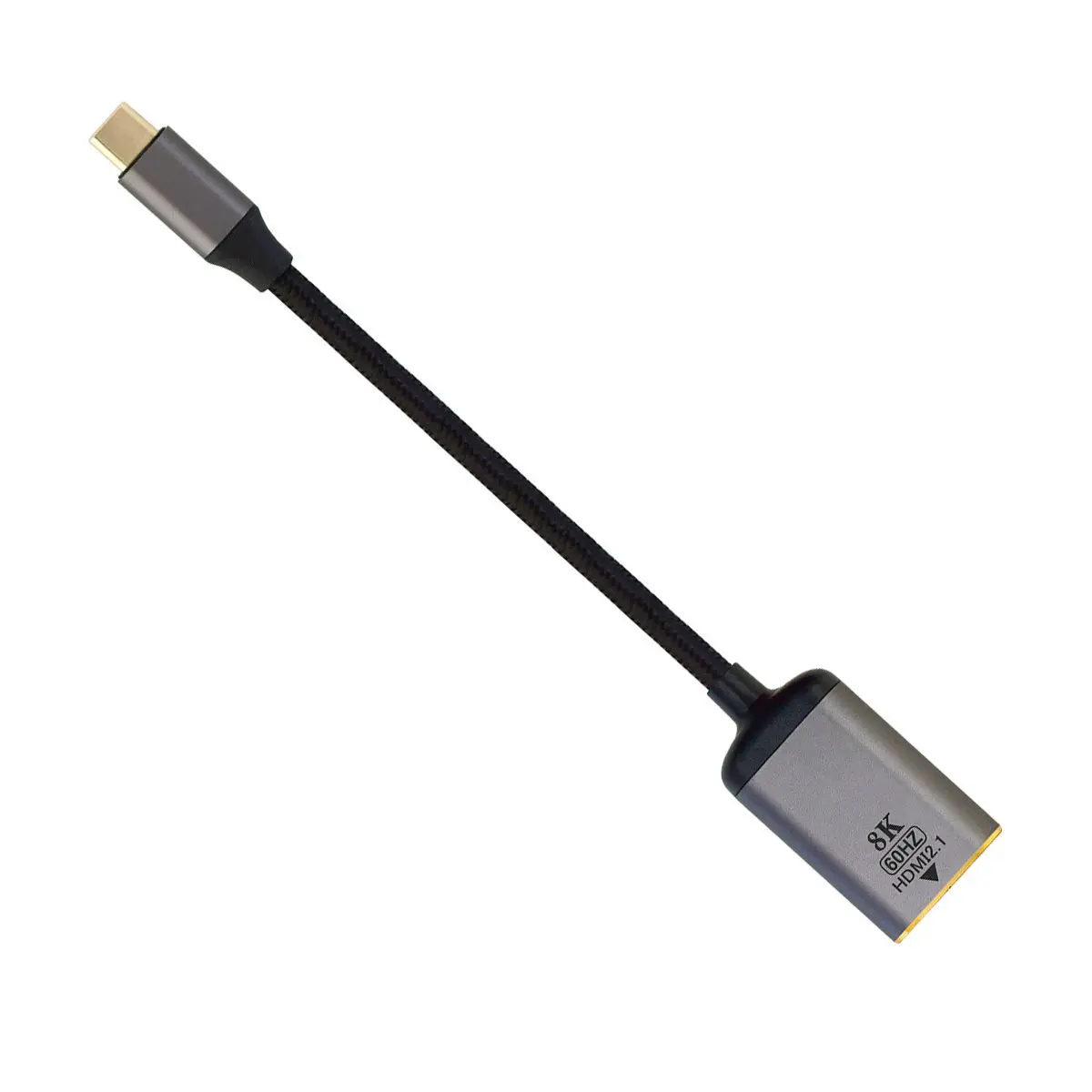 Cablecc USB4 Источник USB-C Type-C к гнездовому кабелю HDMI 2.0 Дисплей 8K 60HZ UHD 4K HDMI Мужской монитор