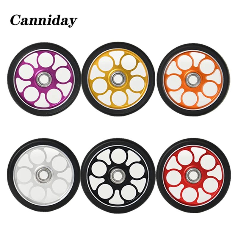 Canniday 80*10 мм складной велосипед Easy Push Wheel с герметичным подшипником из алюминиевого сплава сверхлегкий велосипед Push Wheel Bike