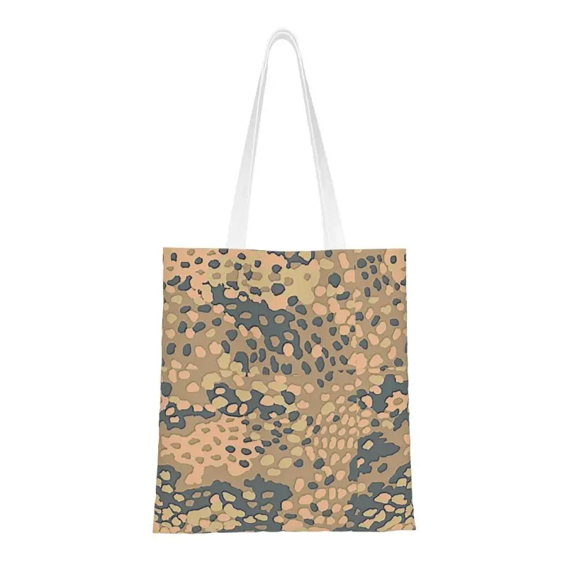 Desert Erbsen Muster, Камуфляжный узор в горошек, Немецкая камуфляжная модель Второй мировой войны, сумка для покупок, холщовая сумка для покупок, сумки на плечо, сумочка