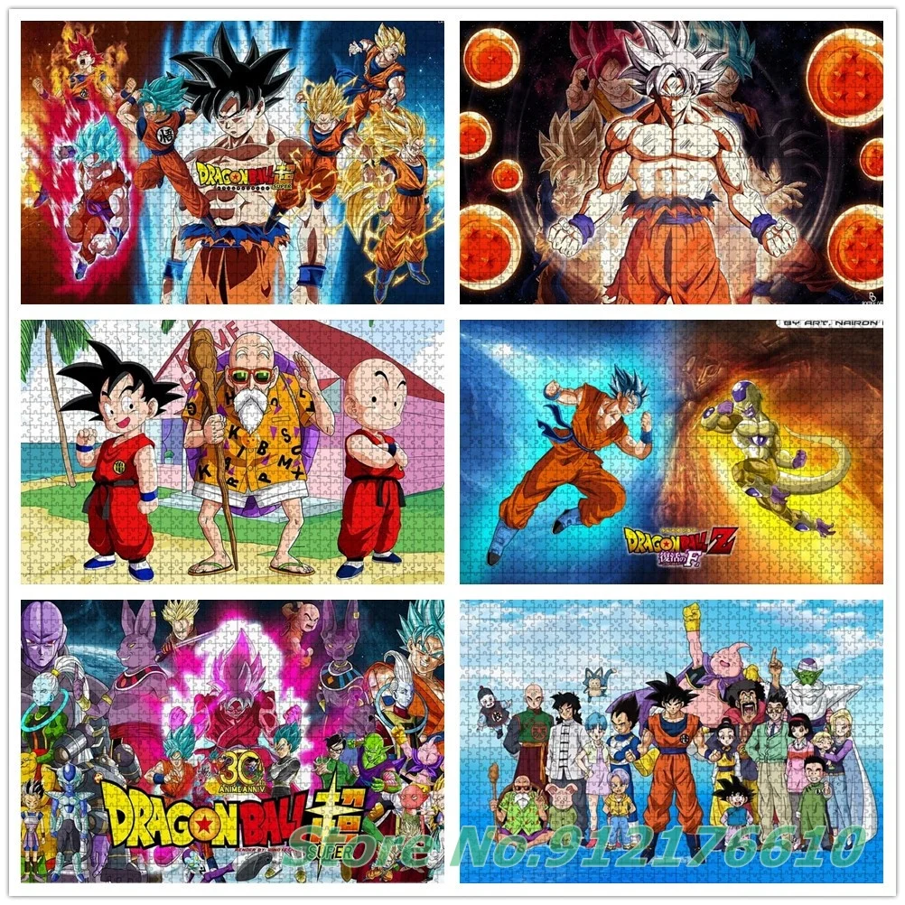 Dragon Ball Большого размера, пазлы из 1000 частей, аниме 