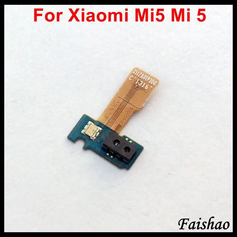 FaiShao Новый 5 шт./лот Для Xiaomi Mi5 Mi 5 Бесконтактный Датчик Освещенности Гибкий Кабель Замена Разъема для Определения Расстояния