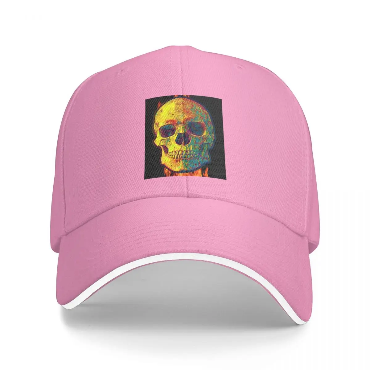 Flame Skull Art 2 Бейсболка Trucker Hat Джентльменская шляпа Солнцезащитная кепка для гольфа Мужские кепки Женские