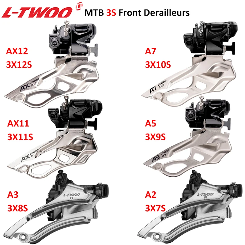 LTWOO AX/A7/A5/A3/A2 2V 3 Скоростные Передние Переключатели Передач для Горного велосипеда 3x10S 3x11S 3x12S Запчасти Для MTB Велосипедов