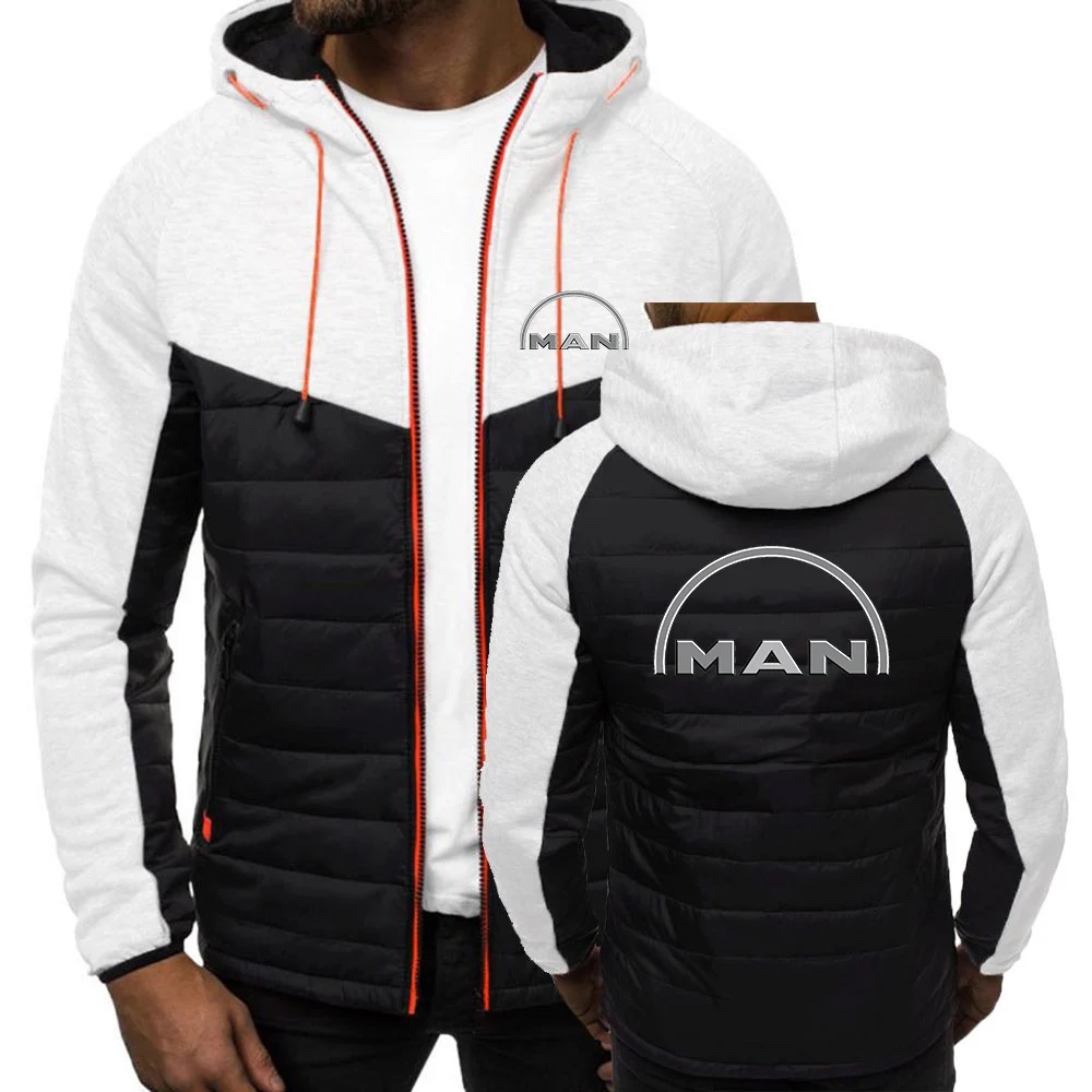 MAN Truck 2023 Модная хлопковая куртка с принтом, мужская весенне-осенняя спортивная ветровка, теплая удобная дышащая верхняя одежда, пальто