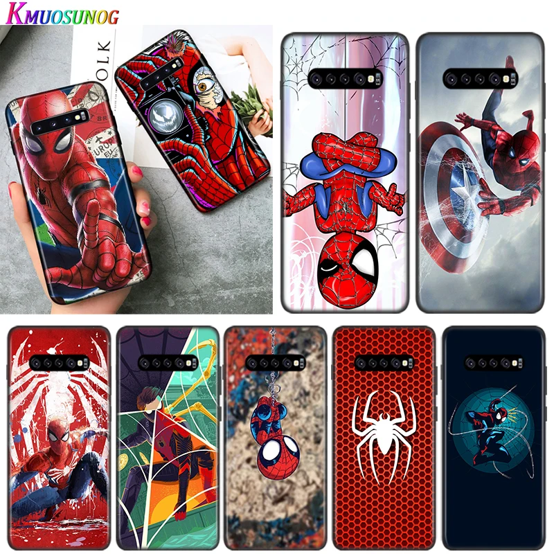 Marvel Мстители Супер Герой Человек-Паук Для Samsung Galaxy S21 S20 FE S10e S10 S9 S8 S7 S6 Lite Plus Edge Ultra 5G Чехол Для Телефона