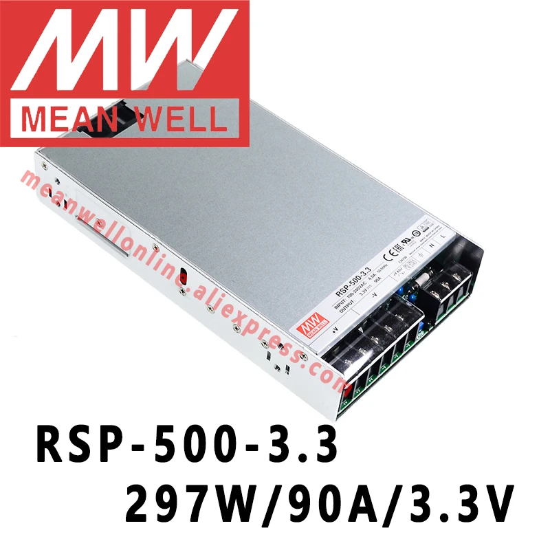 Mean Well RSP-500-3.3 meanwell 3.3В постоянного тока /90А/297 Вт с Одним Выходом с функцией PFC Источник питания интернет-магазин