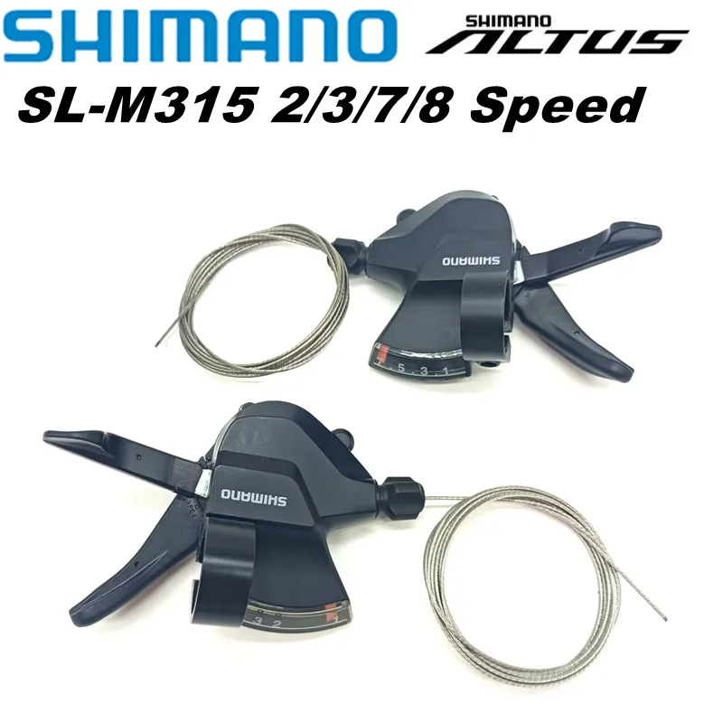 Shimano Altus SL-M315 SL-M310 Рычаг Переключения передач велосипеда 2x7 2x8 Скоростей 14S 16S Триггер Переключения Скоростей Rapid Fire Плюс Трос Переключения передач M315 M310