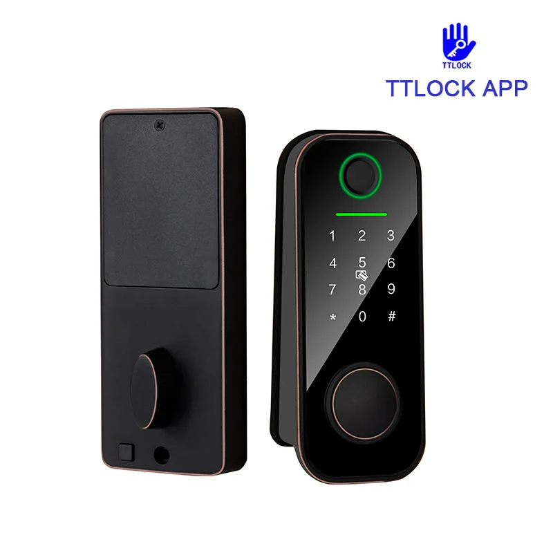 TTlock Умный дом Bluetooth Блокировки отпечатков пальцев Умный дверной замок Цифровой пароль приложение Дистанционная разблокировка электронного замка