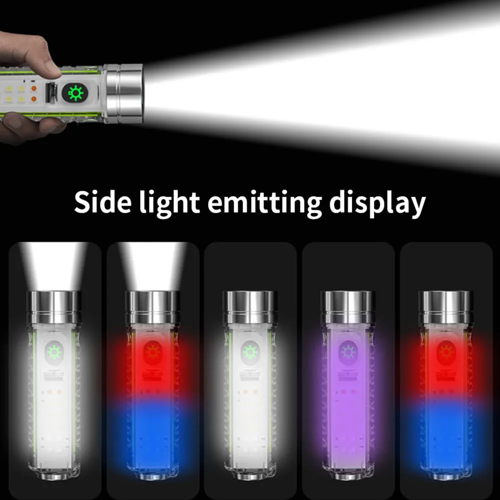 USB-зарядка Type-C Ультрафиолетовый светодиодный фонарик Многофункциональный светодиодный фонарик 8 режимов для обнаружения пятен мочи домашних животных Ремонтные работы детектора