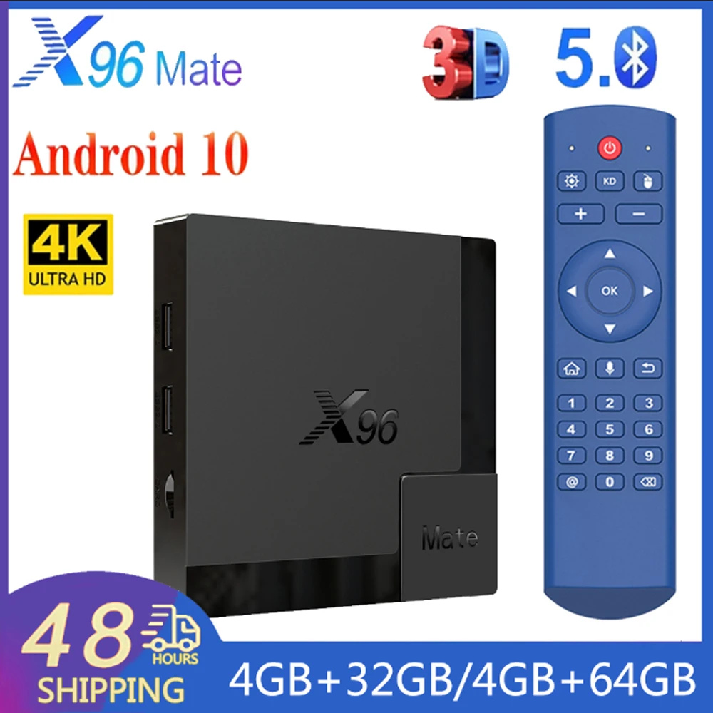 X96 Mate Smart TV Box Allwinner H616 Android 10 2,4 G и 5G Двойной WiFi BT5.0 4K 100M Медиаплеер TV BOX X96 Mate TV BOX Телеприставка