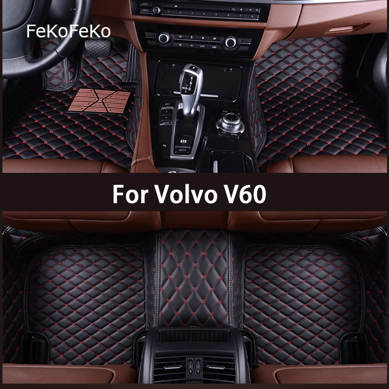 Автомобильные коврики FeKoFeKo на заказ для Volvo V60, Аксессуары для ног, автомобильные ковры