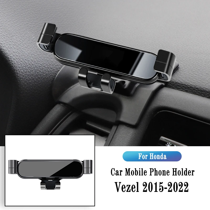 Автомобильный держатель телефона для Honda Vezel 2015-2022, кронштейн для гравитационной навигации, подставка для GPS, Зажим для выхода воздуха, Поворотная поддержка, Аксессуары