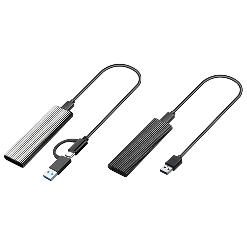Адаптер USB 3.1 с двойным протоколом 2 В 1 SATA SSD HDD M.2 NGFF SSD Корпус для жесткого диска M2