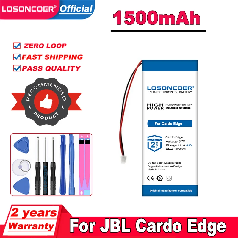 Аккумулятор LOSONCOER 1500 мАч для наушников JBL Cardo Edge