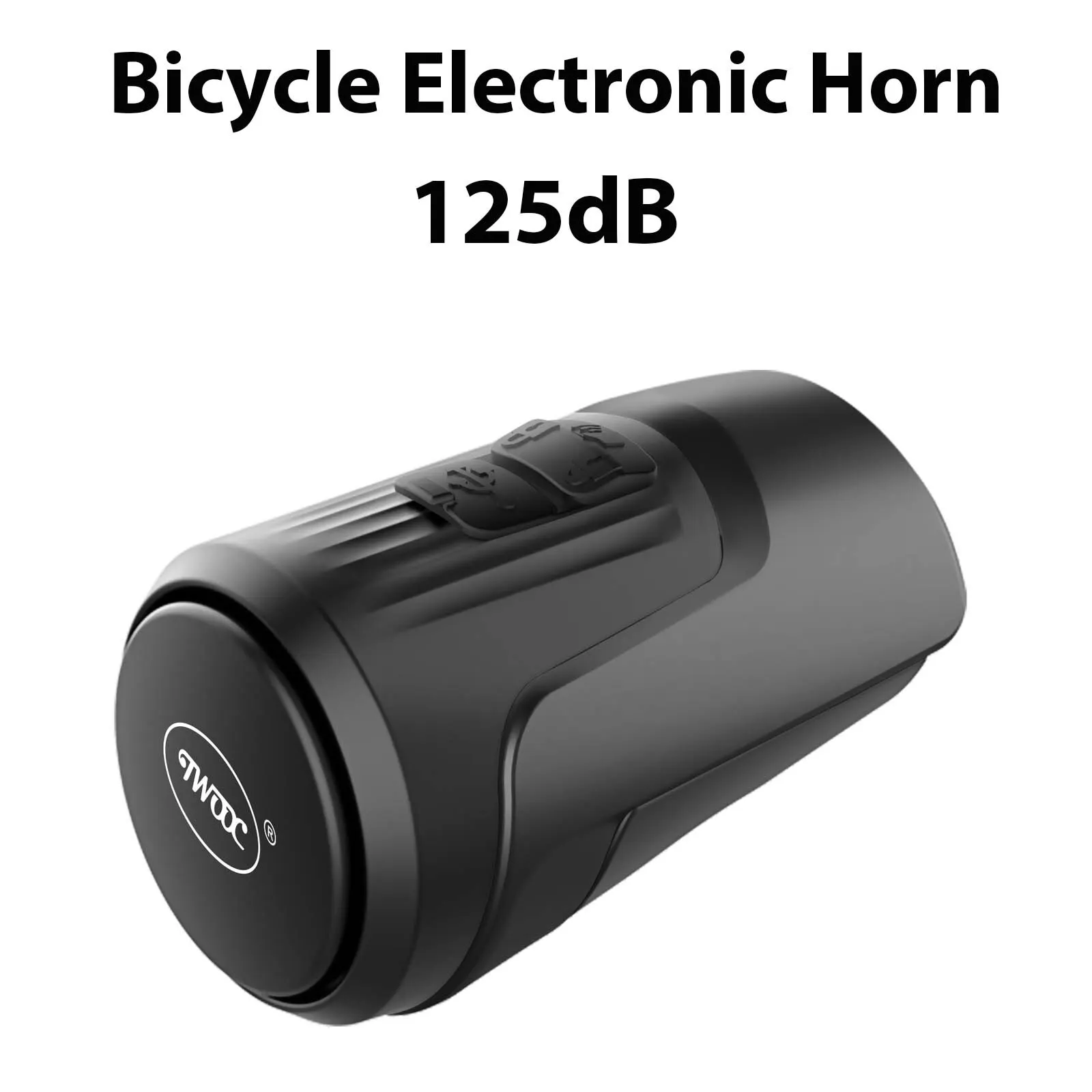 Велосипедный электронный звонок TWOOC 125 дБ, противоугонный звуковой сигнал, USB-аккумулятор, подходит для горных дорожных велосипедов, детских самокатов.