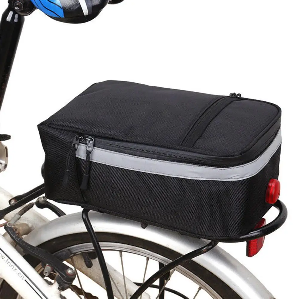 Водонепроницаемая велосипедная сумка-тубус, велосипедная сумка большой емкости, сумка для хранения верхней трубки на раме велосипеда, велосипедная сумка со светодиодным задним фонарем