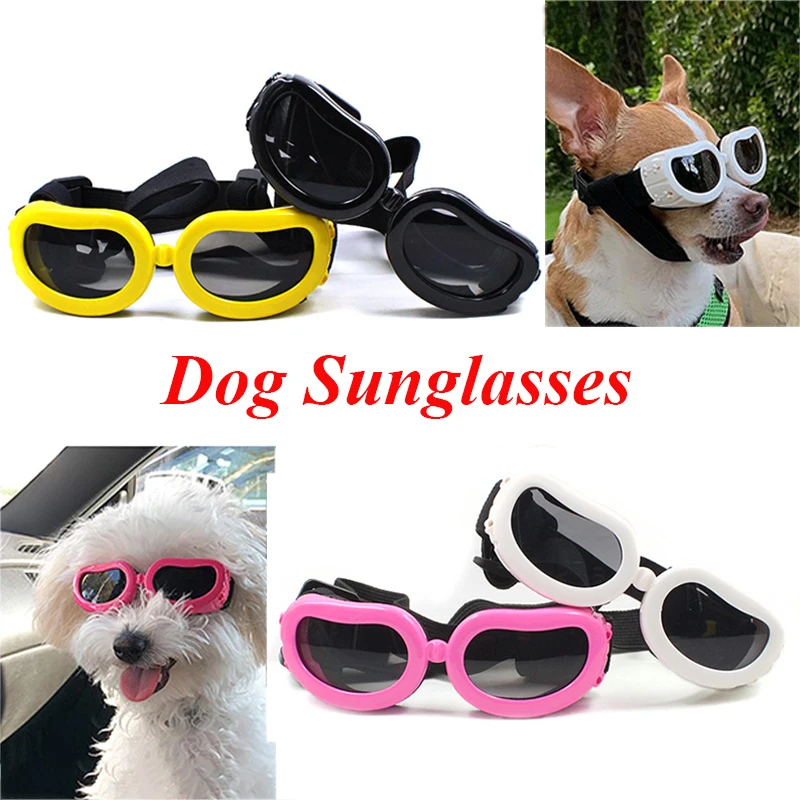 Водонепроницаемые очки для собак, Защита глаз, Очки для защиты домашних животных, Кошачьи очки, Солнцезащитные очки для собак, Защита от ультрафиолета С регулируемым ремешком
