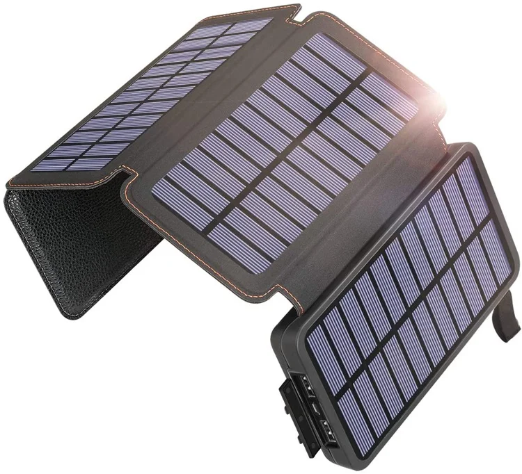 Водонепроницаемый Наружный блок питания для кемпинга Аккумуляторная батарея Солнечной энергии Быстрая зарядка Беспроводной блок питания