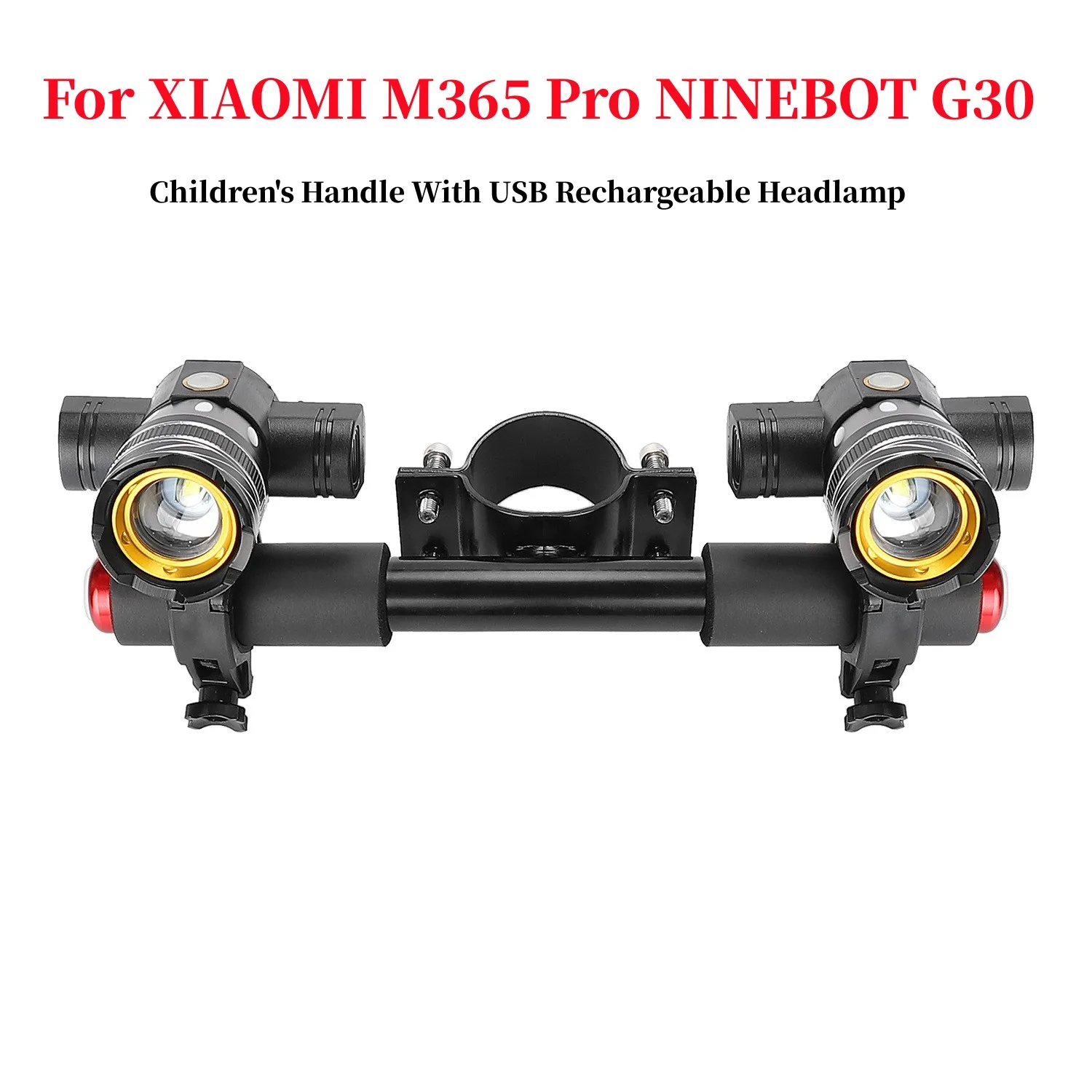 Детская Ручка С USB Перезаряжаемым Комплектом Налобных Фонарей для XIAOMI M365 Pro NINEBOT G30 ES2 Электрический Скутер Детский Подлокотник Запчасти