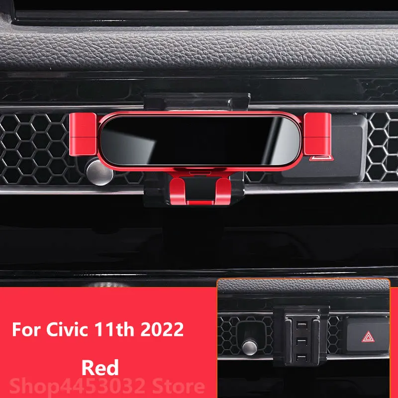 Для Honda Civic 2022 2021 2020 2016 10-11-й Автомобильный держатель мобильного телефона с вращением на 360 градусов Специальный кронштейн Зажимные аксессуары
