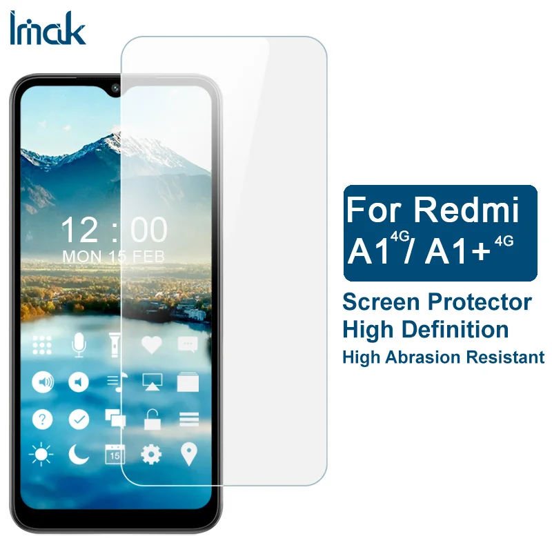 Для Redmi A1 4G /A1 + 4G Imak Прозрачная рукоятка Мягкая Взрывозащищенная Поверхность Износостойкая Защитная пленка Для Redmi A1 4G /A1 + 4G