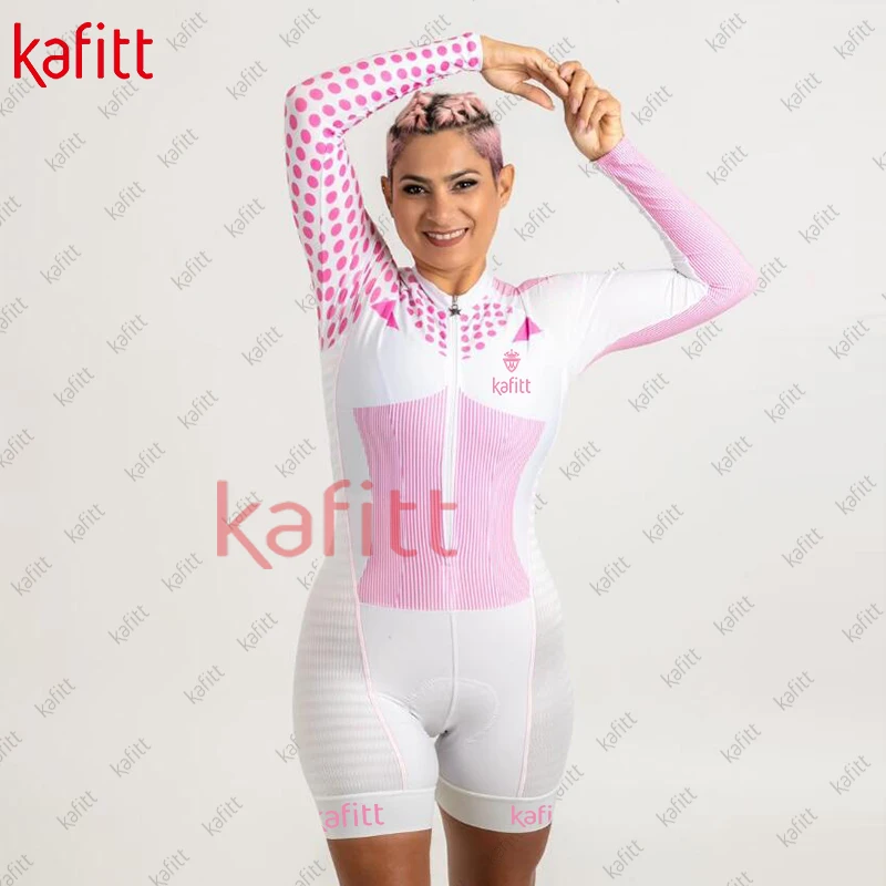 Женский велосипедный костюм Kafitt с длинным рукавом, комплект толстовки, уличный комбинезон, шорты, летняя дорожная одежда