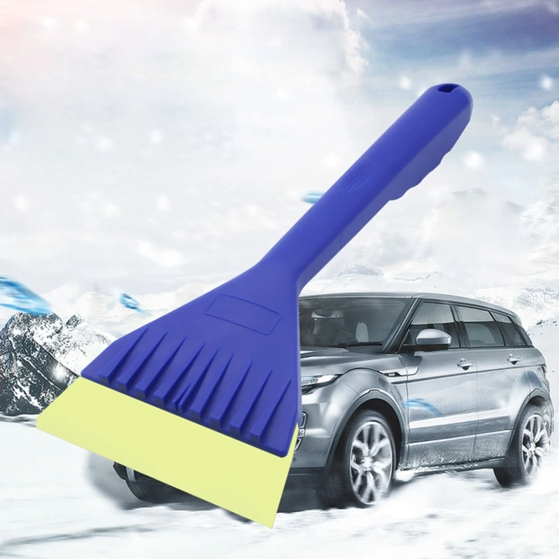 Зимнее лобовое стекло автомобиля, Скребок для льда, Инструменты для уборки снега, Пластиковый скребок-ракель с длинной ручкой