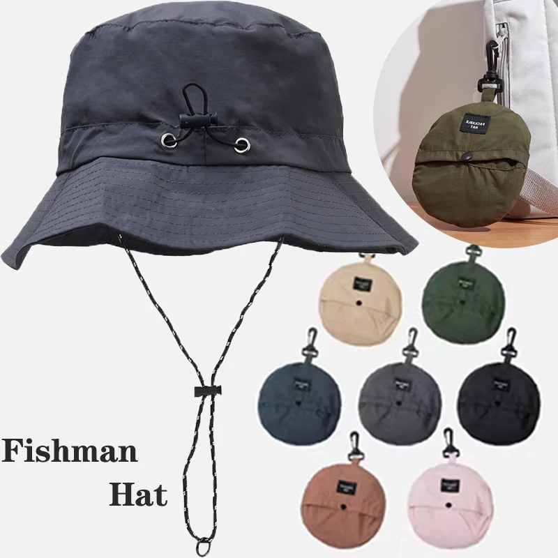 Кепки для альпинизма, мужская панама, уличная шляпа-ведро, водонепроницаемая шляпа рыбака, женская летняя солнцезащитная защита от ультрафиолета, кемпинг, пешие прогулки