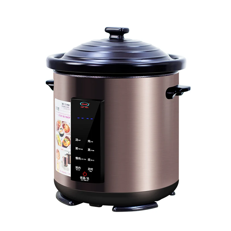 Керамическая электрическая плита YDT-8B объемом 8 л с керамическим вкладышем 110 В для приготовления супа, каши-рагу, коммерческой большой емкости, Отвара, Супа и рагу