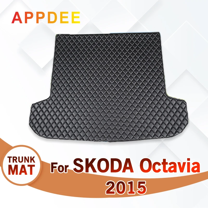 Коврик в багажник автомобиля для SKODA Octavia 2015 Пользовательские Автомобильные Аксессуары Для украшения интерьера автомобиля