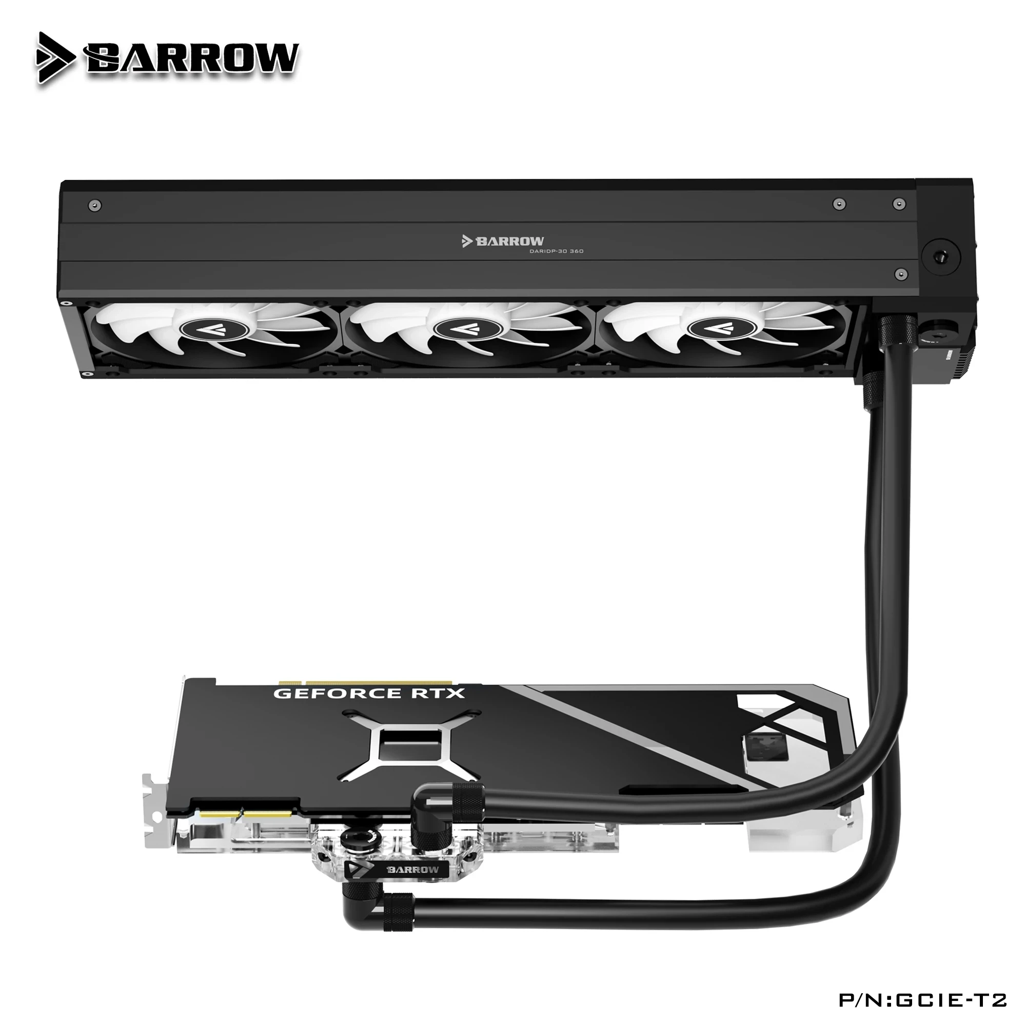 Комплект водяного охлаждения блока графического процессора Barrow для игровой видеокарты ASUS TUF RTX 4080 016G /ASUS ROG STRIX RTX4080 5V 3PIN AURA SYNC