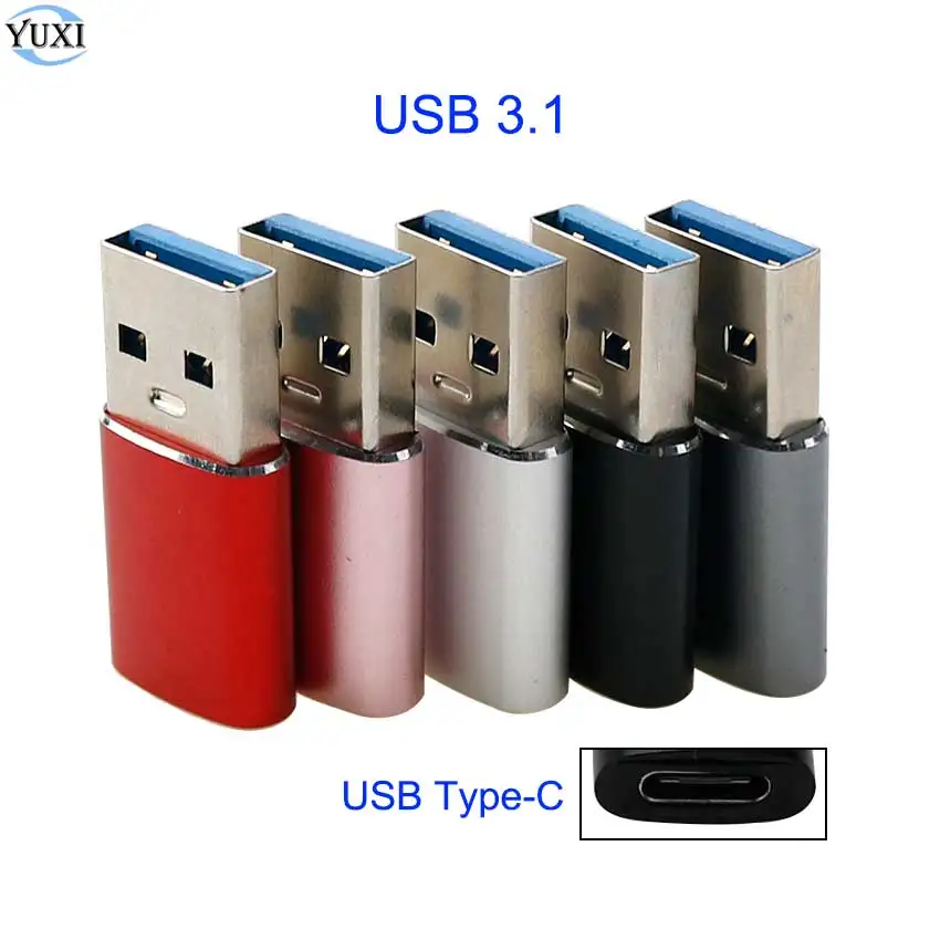 Конвертер YuXi USB Type C Женский в USB 3.1 мужской USB C Адаптер для зарядки и передачи данных Samsung Note 20 S20 Ultra Xiaomi