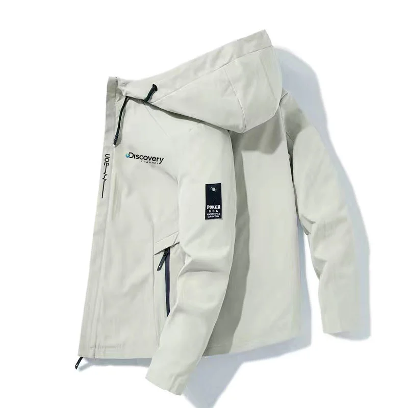 Куртка-бомбер, мужская ветрозащитная куртка на молнии, модная куртка для приключений на открытом воздухе, весенне-осенняя повседневная рабочая куртка 2023 г.