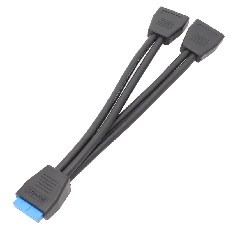 Маленький внутренний удлинитель Mini USB 3.0 с 19 контактами/20 контактами, кабель-разветвитель адаптера 1-2 для материнской платы