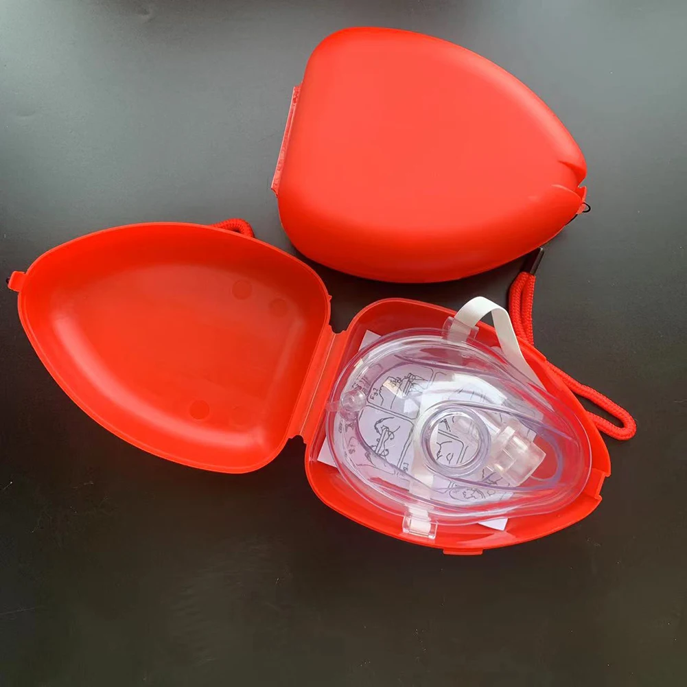 Маска для искусственного дыхания с однонаправленным дыхательным клапаном Одноразовая тренировочная Дыхательная маска для реанимации