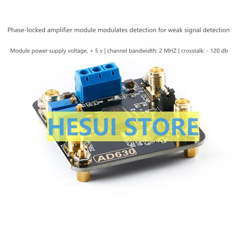Модуль сбалансированного модулятора AD630, модуль усилителя с фазовой автоподстройкой, обнаружение модуляции для обнаружения слабого сигнала