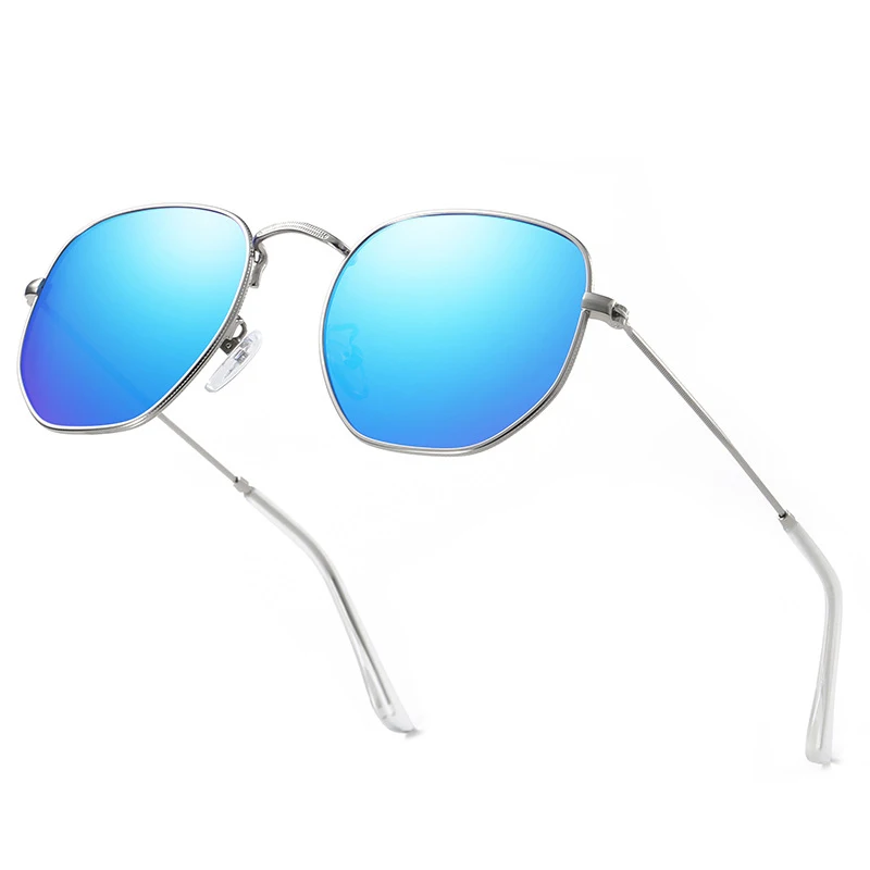 Мужские и женские поляризованные солнцезащитные очки в металлической оправе с защитой от синего света, очки для путешествий на открытом воздухе, очки без каблука, мужские велосипедные очки