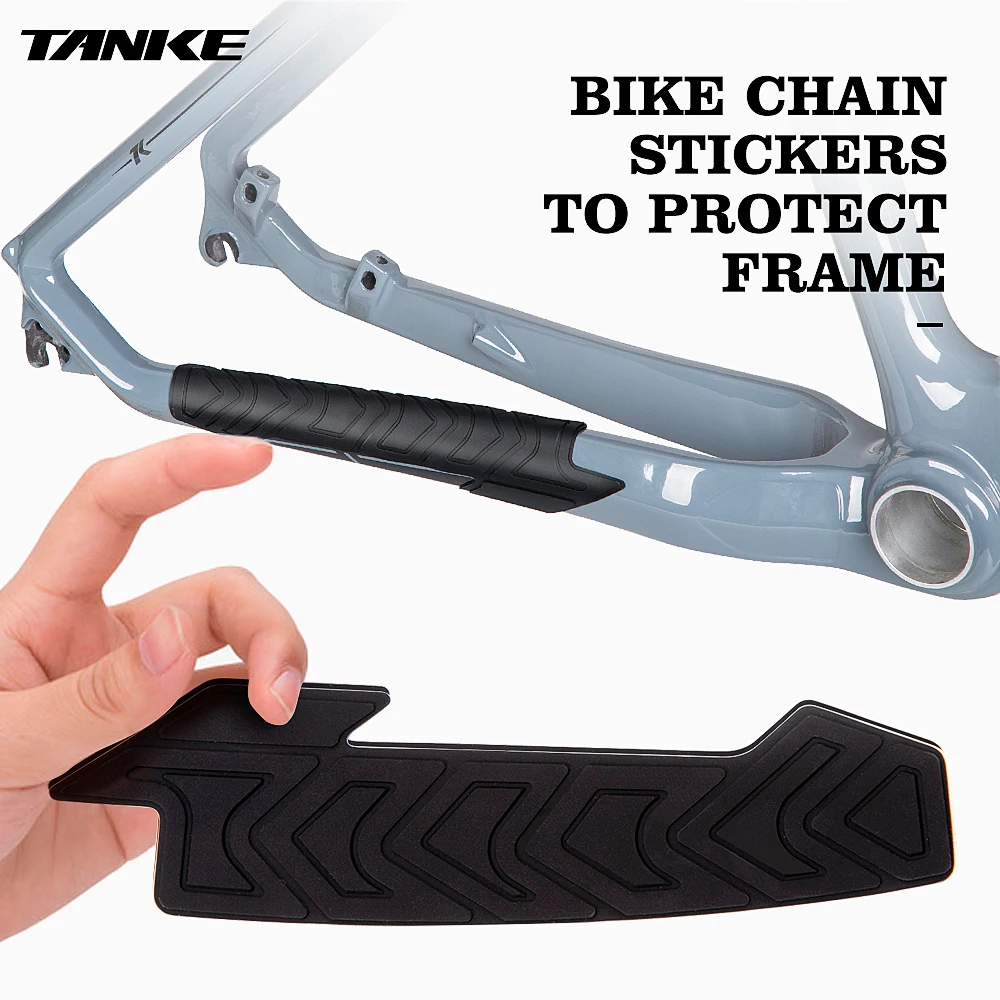 Наклейка на велосипедную раму TANKE, защита от царапин, Противоскользящие чехлы на трубу для шоссейного велосипеда MTB, Защита цепи, Детали для защиты трубки