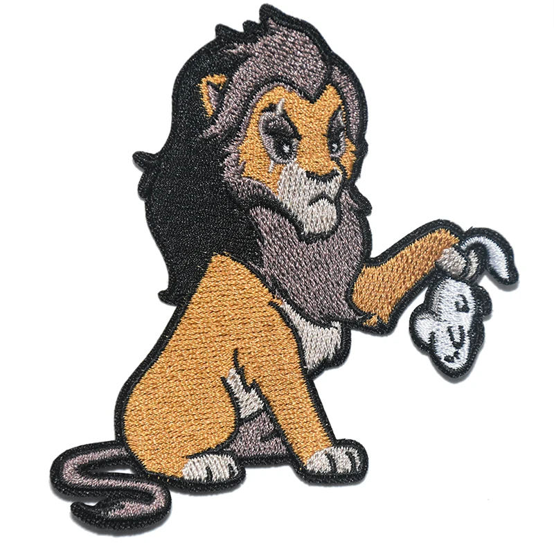 Нашивки с вышивкой Тигра и мыши на заказ, индивидуальный дизайн, логотип 