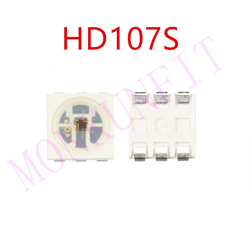 Новый 1000шт HD107S (Аналогичный APA102/APA107) Светодиодный чип 5050 SMD RGB Интеллектуальное Управление Встроенный Светодиодный Источник света 5V SOP-6 DAT CLK