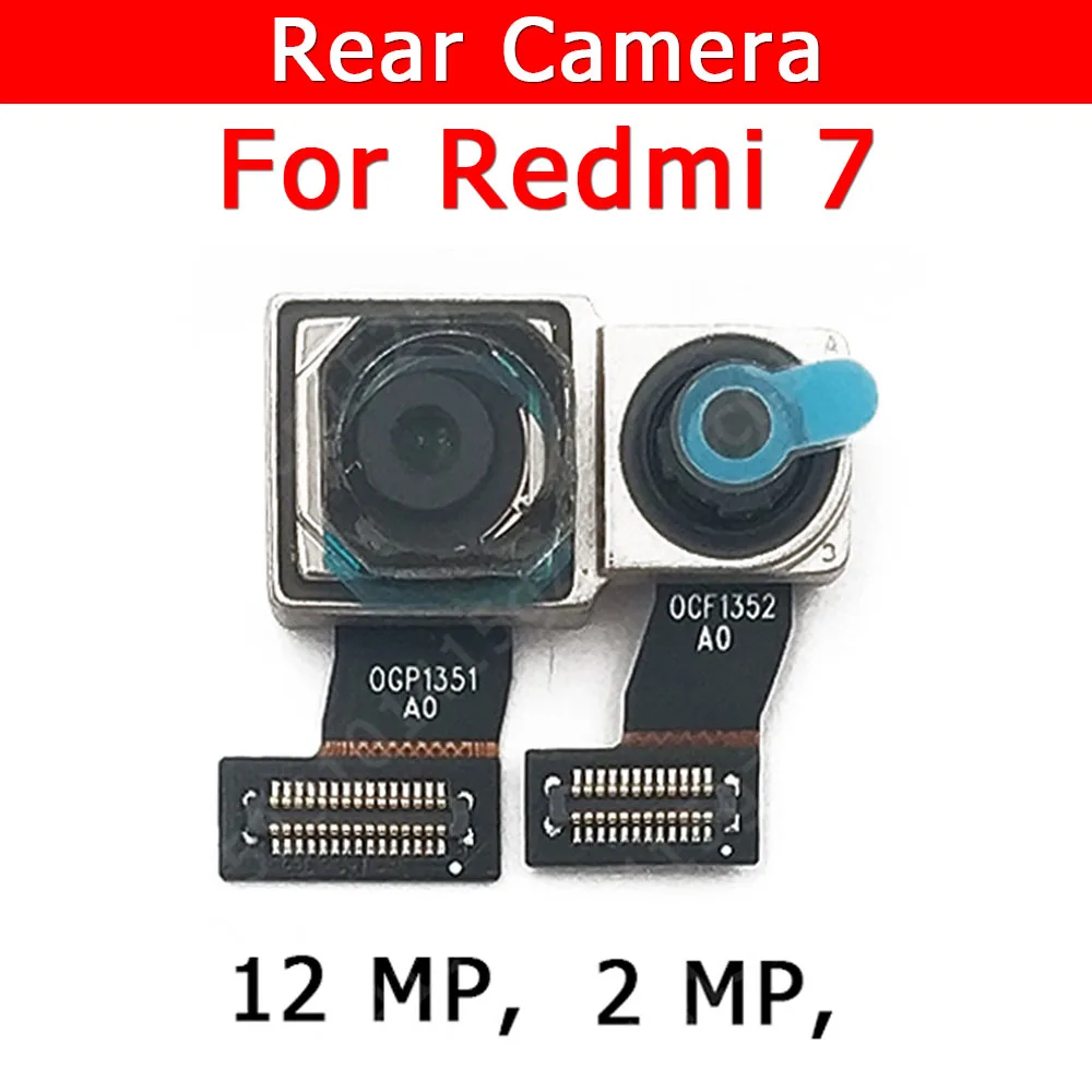 Оригинальная камера заднего вида для Xiaomi Redmi 7 Redmi7 Задняя основная Большая камера Модуль Гибкий кабель Замена Запасных частей