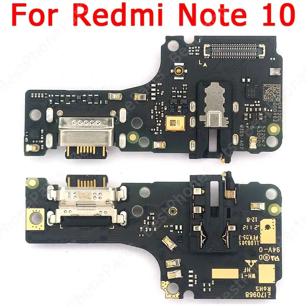 Оригинальная плата зарядки Usb для Xiaomi Redmi Note 10, порт зарядки, ленточная розетка, гибкий кабель, Ремонт, Замена запасных частей