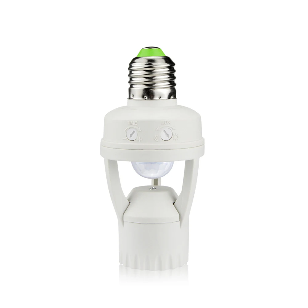 Основание Светодиодной Лампы E27 220V 110V Высокочувствительный Датчик Движения PIR Переключатель Держателя Лампы Корпус Индукционного Детектора Для Светодиодной Лампы Luz