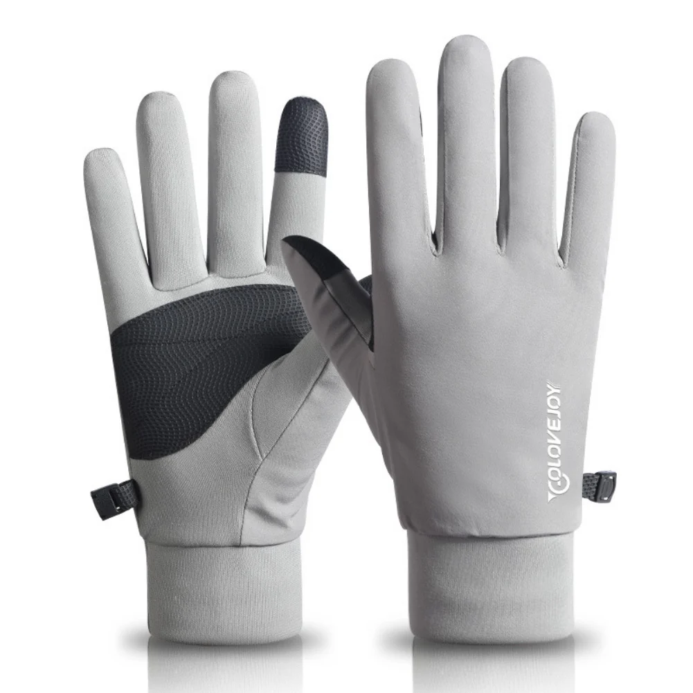 Перчатки для верховой езды Осенне-зимние плюшевые лыжные перчатки с защитой от тепла и холода, нескользящие Перчатки для верховой езды с сенсорным экраном