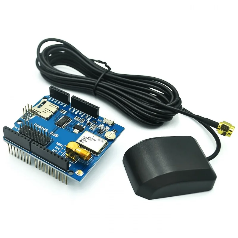 Плата расширения GPS Shield GPS record GPS модуль со слотом SD карта с антенной для Arduino для UNO R3