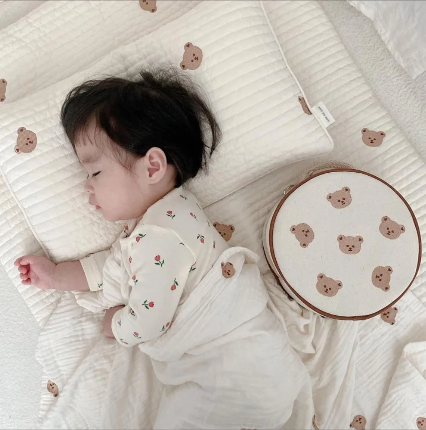 Постельное Белье Детское Детская подушка с защитой от скручивания шеи Медведя Многофункциональная Дышащая Детская   
